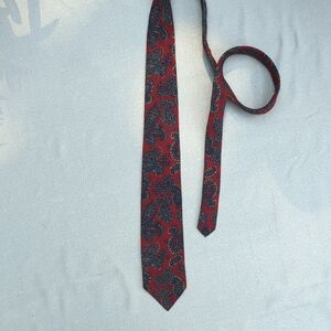 Paisley Red and Blue Men's Tie